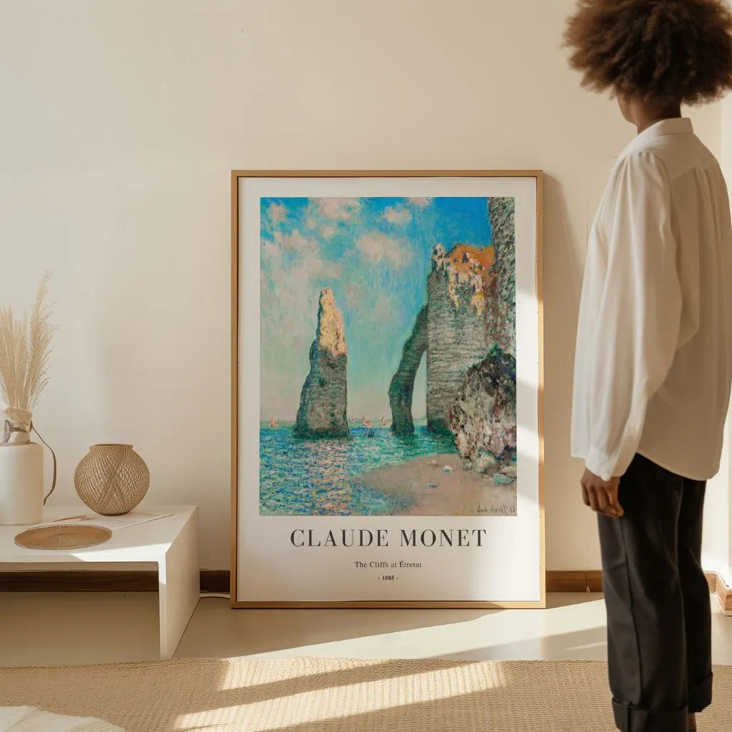 Póster Claude Monet – Acantilados de Étretat