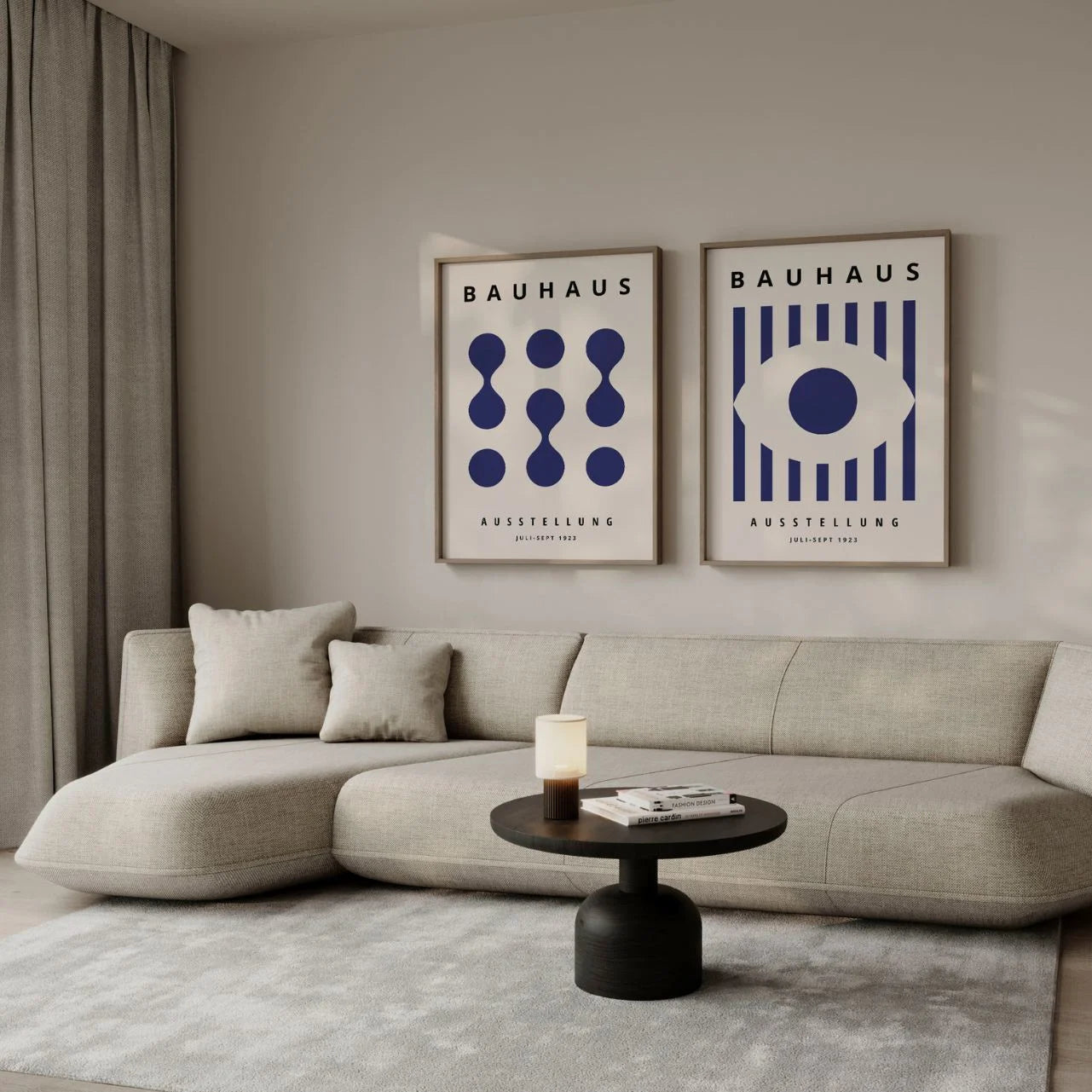 Bauhaus Azul profundo – Set de 2 pósteres