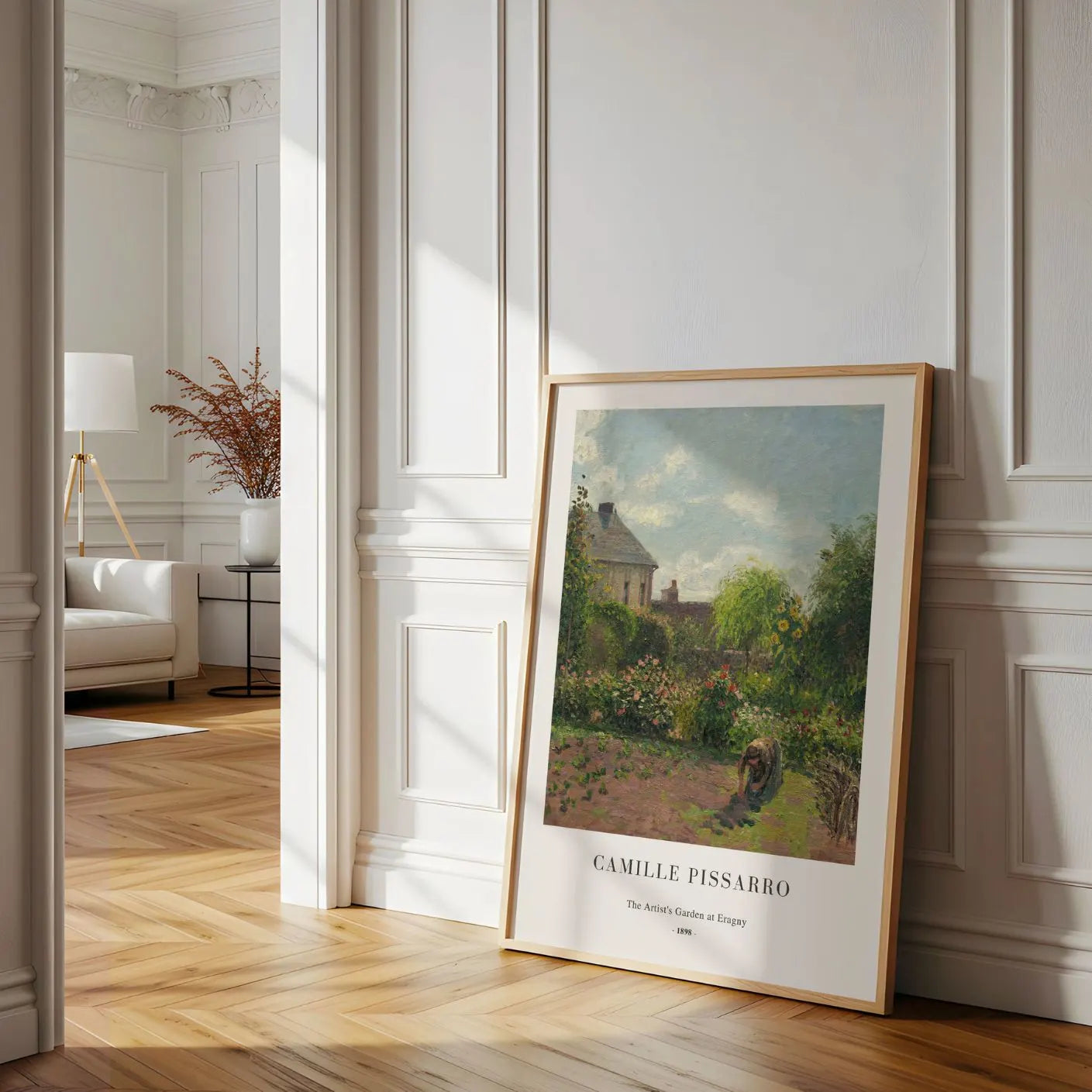 Camille Pissarro – El jardín del artista en Éragny Póster