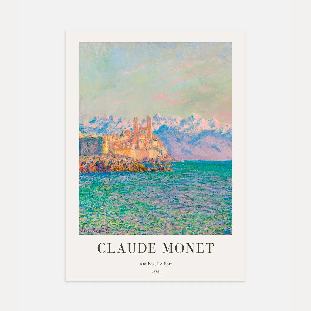Claude Monet – Antibes, El Fuerte Póster