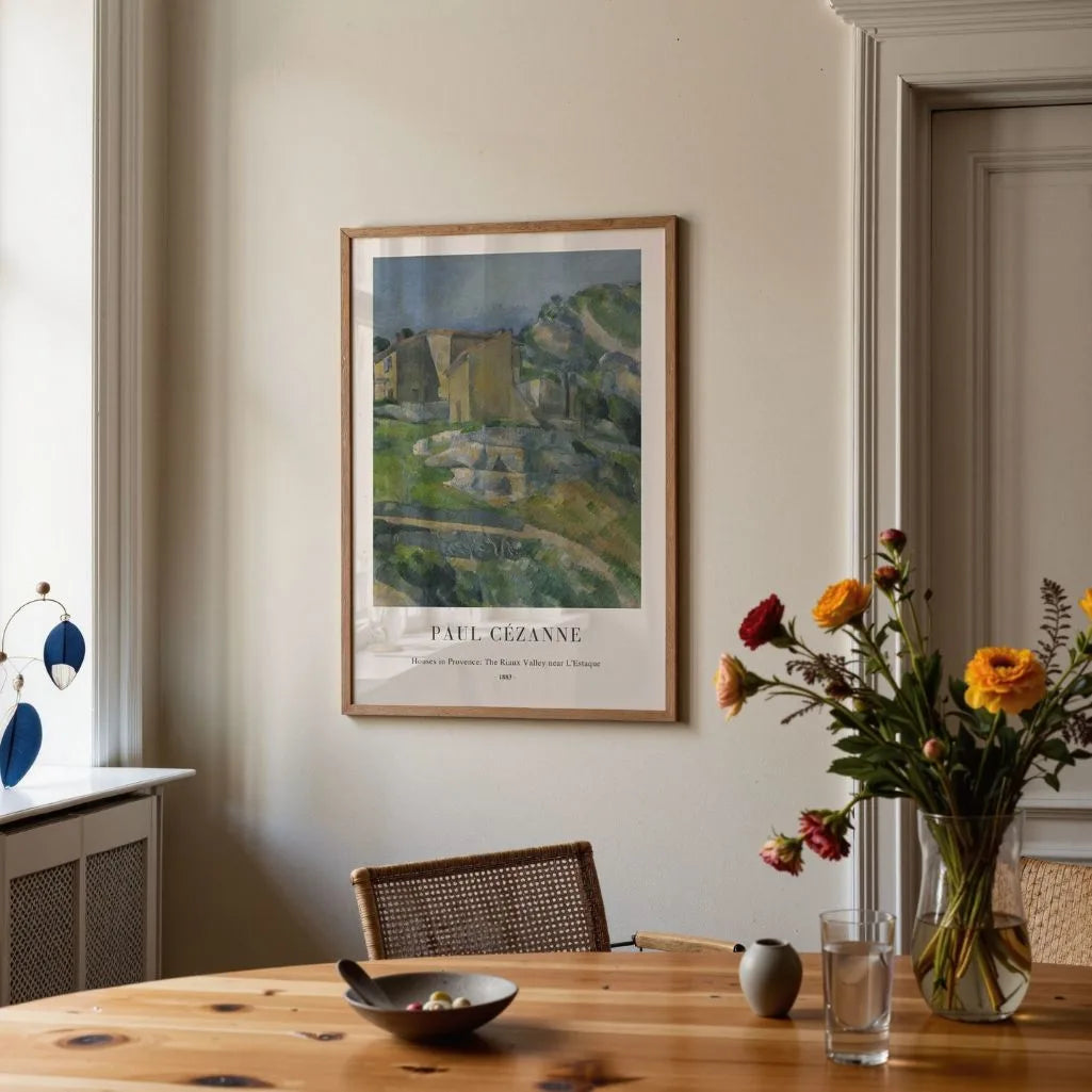 Paul Cézanne – Casas en Provenza Póster