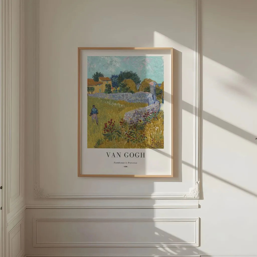 Póster Vincent van Gogh – Casa rural en Provenza