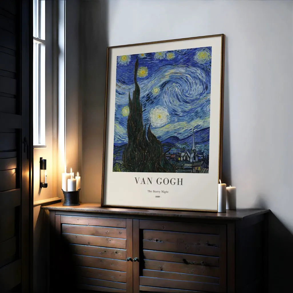Póster Vincent van Gogh – La noche estrellada