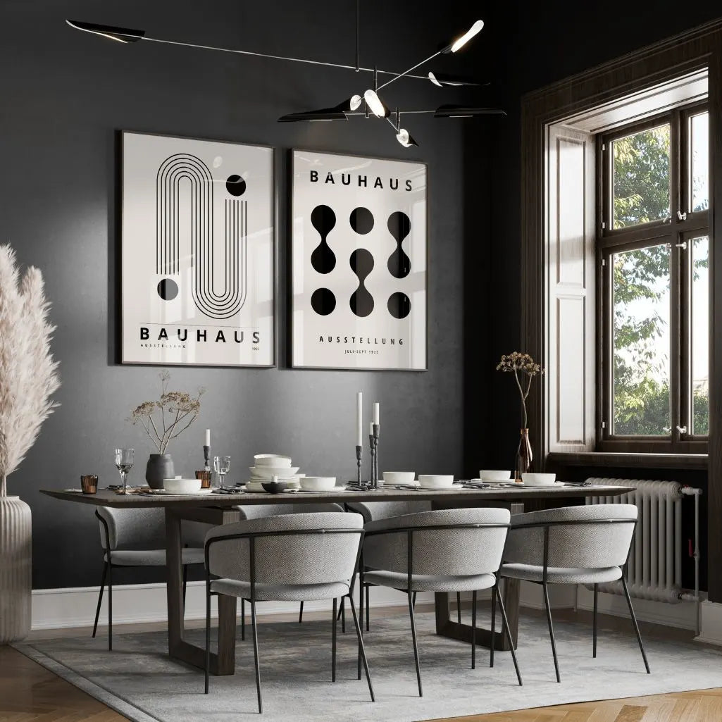 Bauhaus Formas Negras – Set De 2 Pósteres