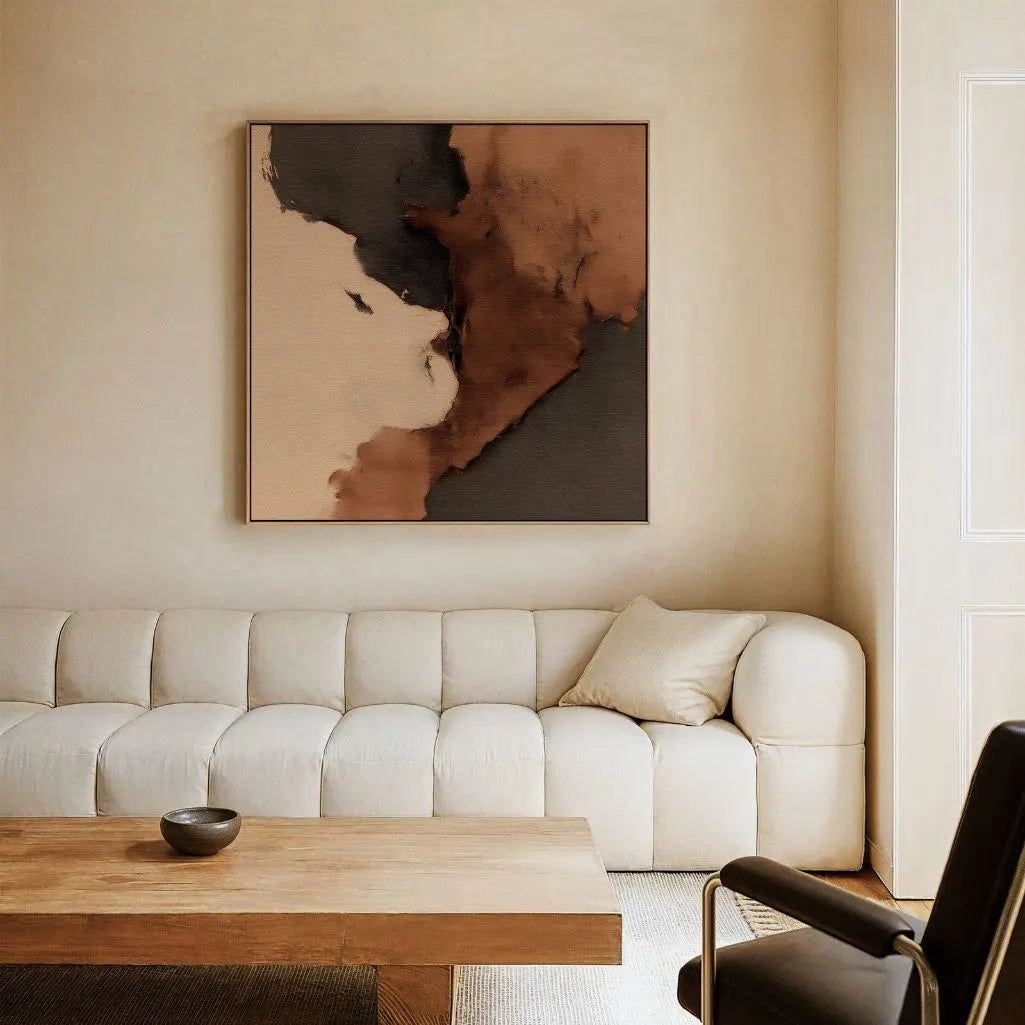 Lienzo enmarcado – Abstracto oscuro