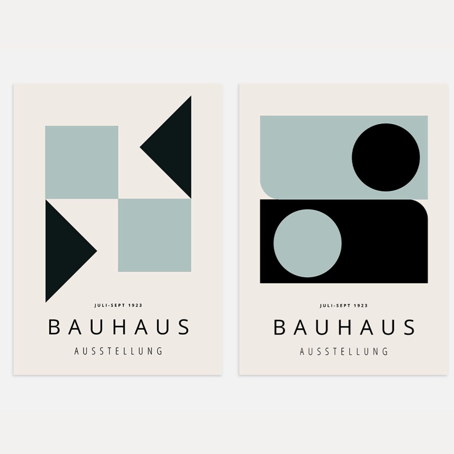 Póster – Geometría Bauhaus Set de 2