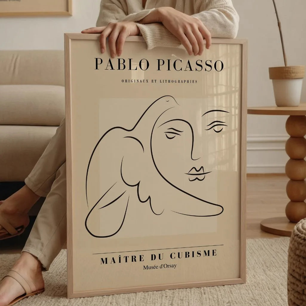 Póster inspirado en Pablo Picasso – Mirada serena
