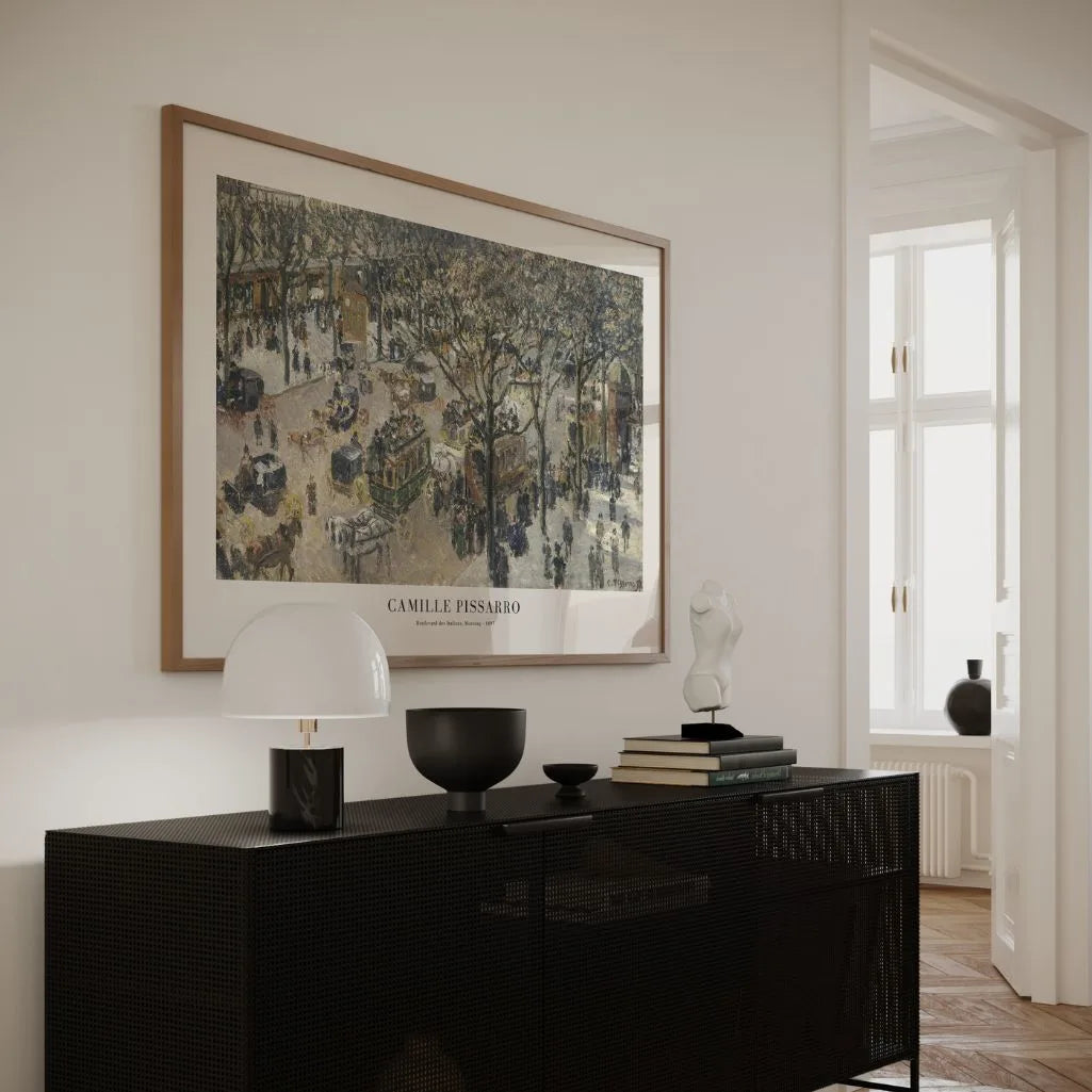 Camille Pissarro – Bulevar des Italiens, mañana Póster