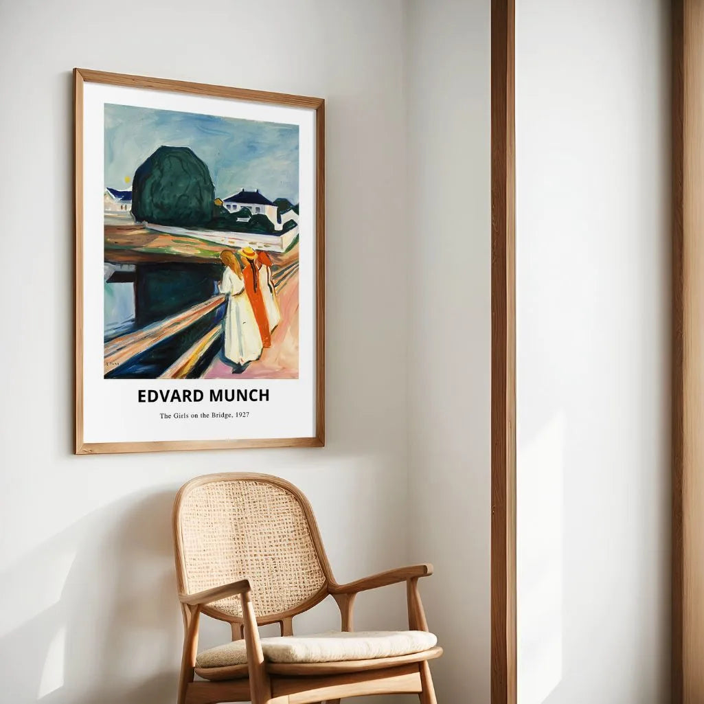 Póster Edvard Munch – Las chicas en el puente 1927