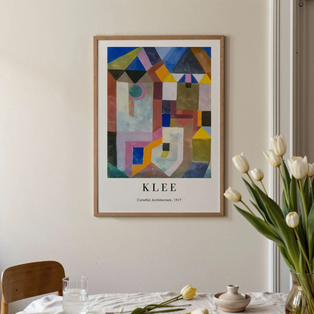 Paul Klee Póster – Arquitectura colorida