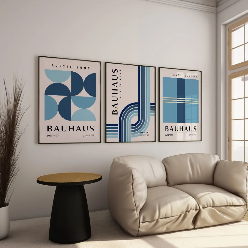 Bauhaus Weimar Rhythm – Set de 3 pósteres