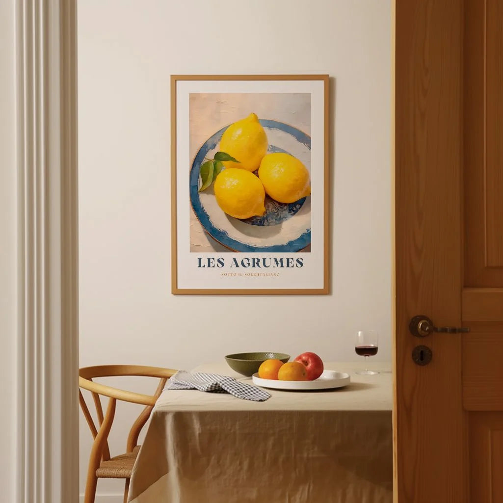 Póster Plato de Limones Les Agrumes