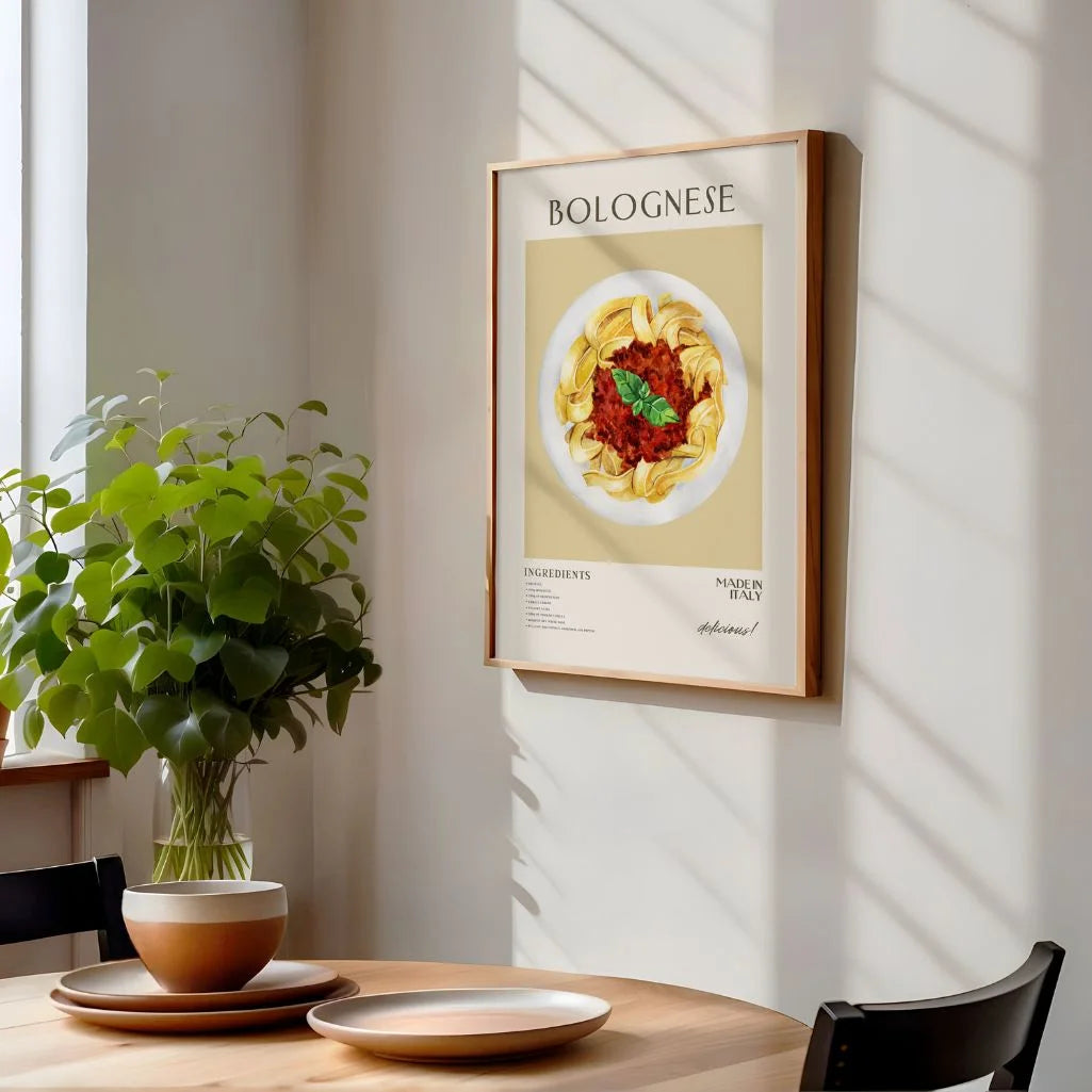 Póster Tagliatelle Boloñesa