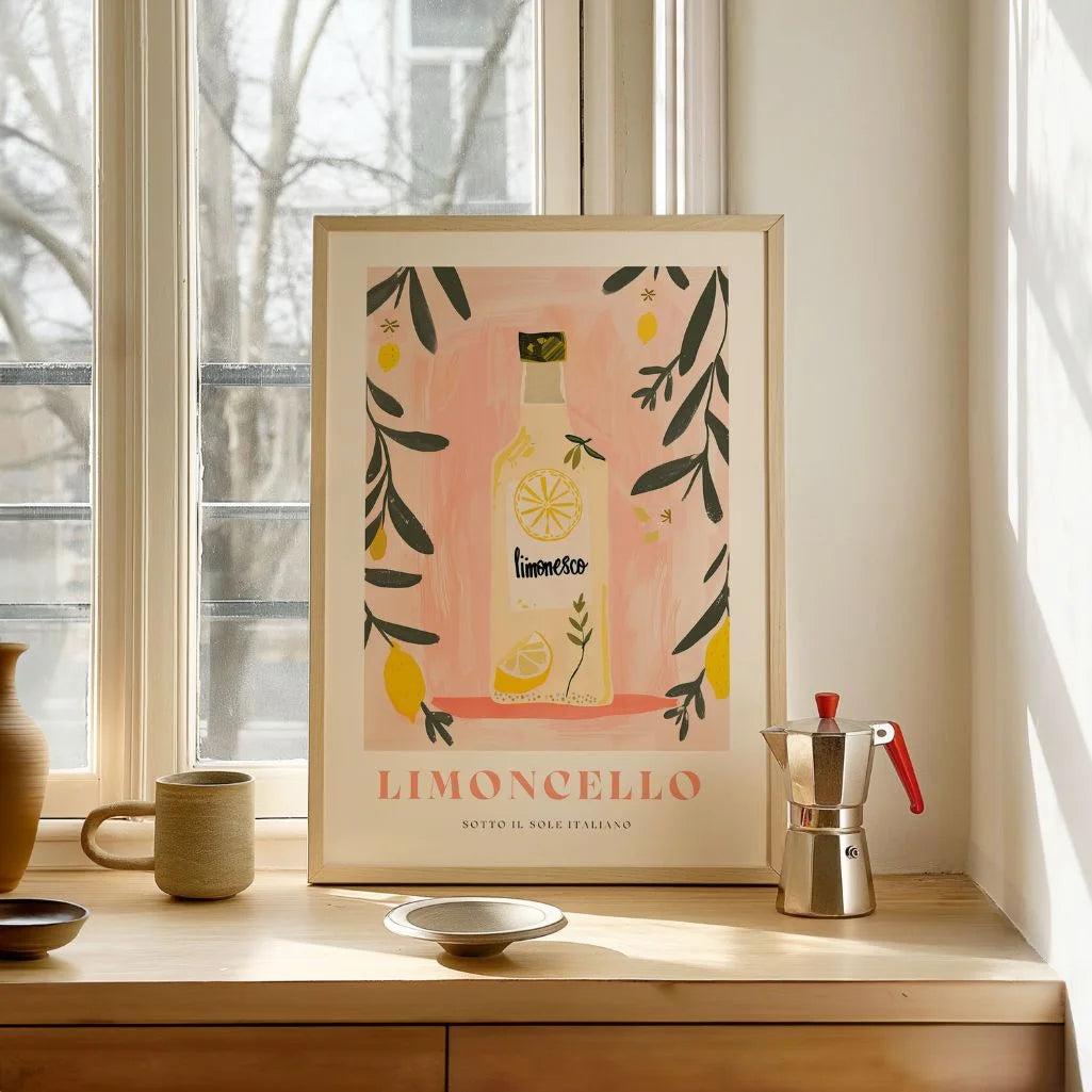Póster Limoncello Mediterráneo