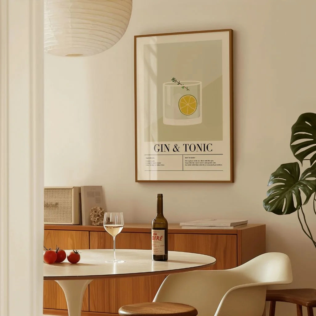 Póster Gin Tonic ilustración