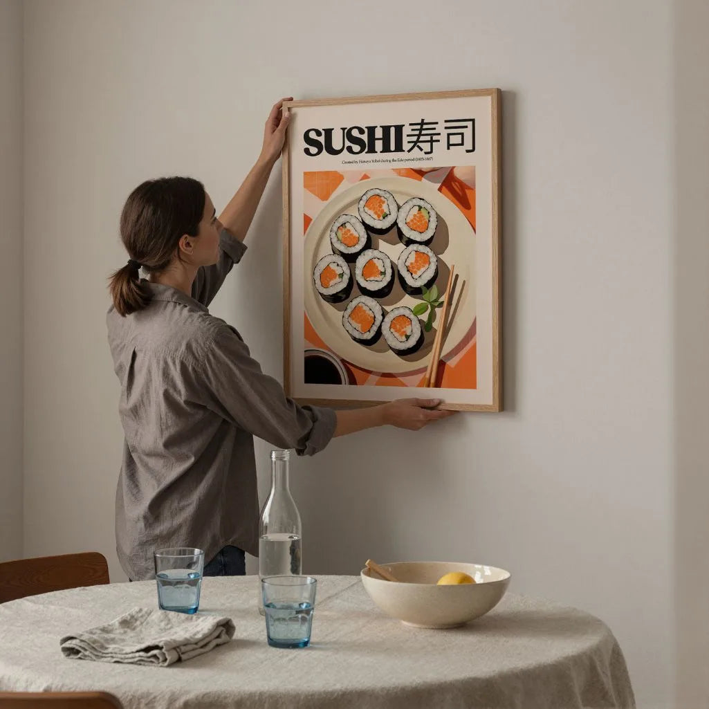 Póster Sushi Ilustración