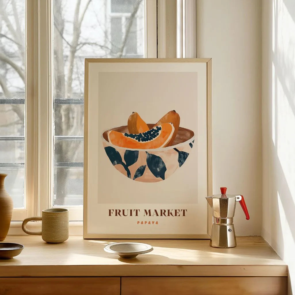 Póster Ilustración Papaya 