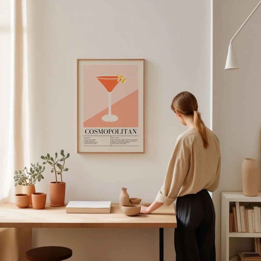Póster Cóctel Cosmopolitan