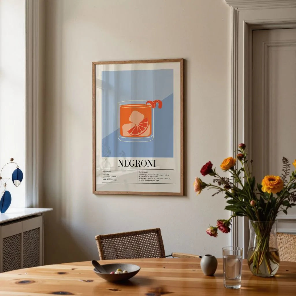 Póster Cóctel Negroni