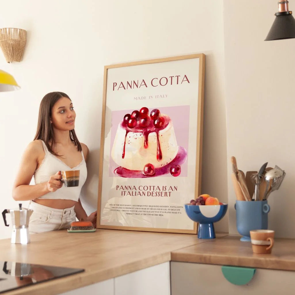 Póster Ilustración Panna Cotta