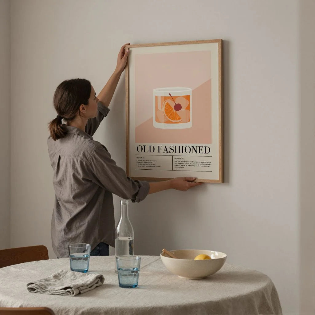 Póster Cóctel Old Fashioned