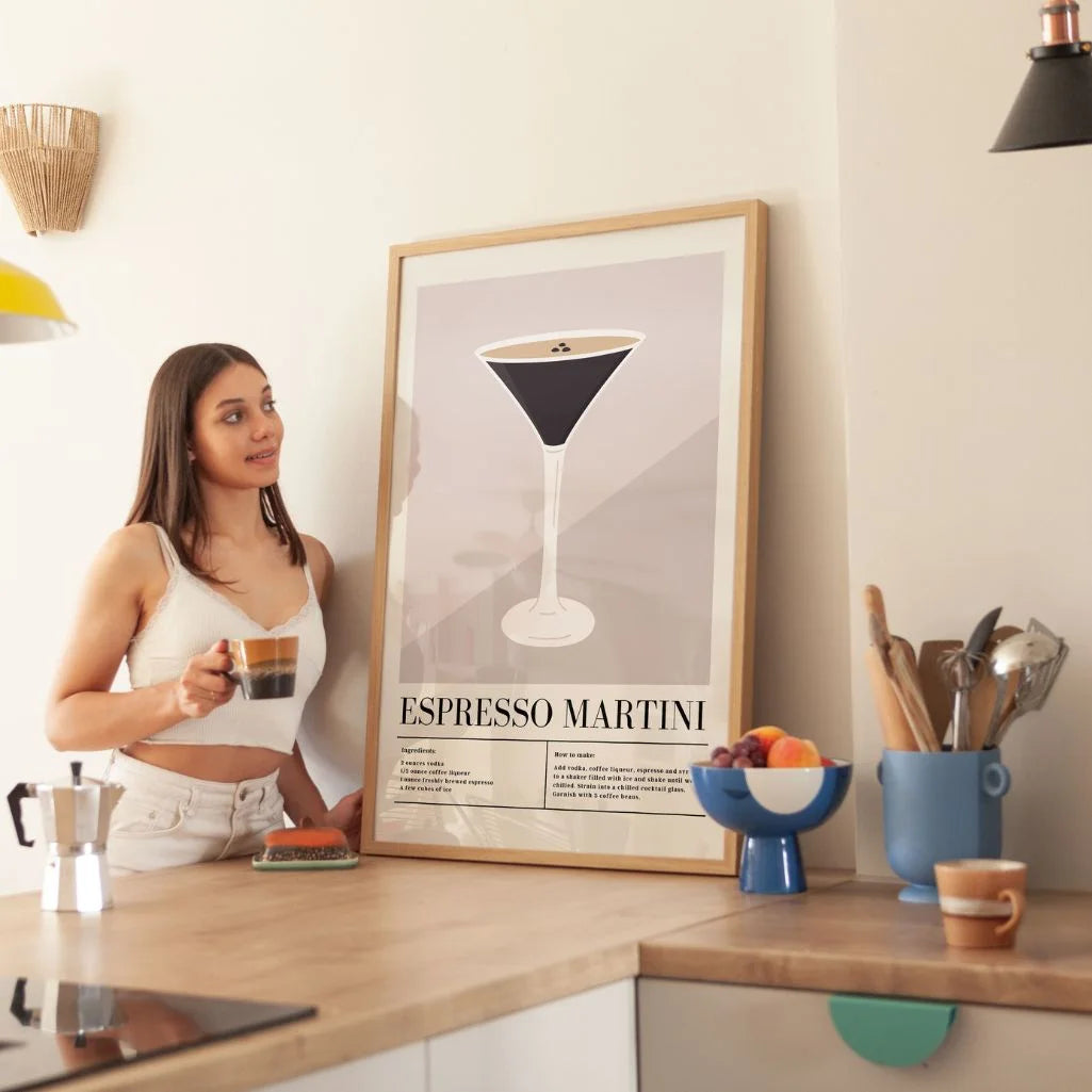 Póster Espresso Martini ilustración