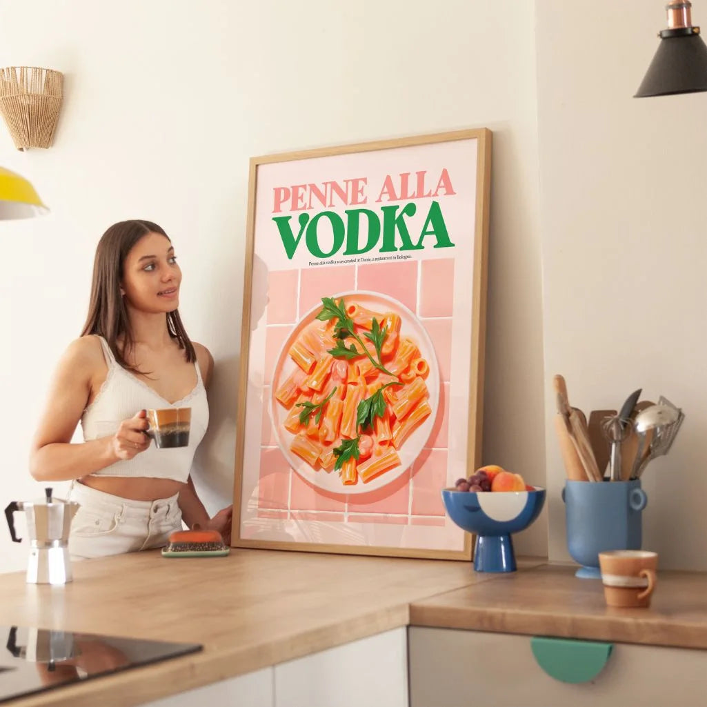 Póster Penne Con Salsa De Vodka