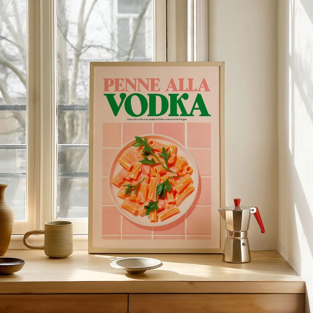 Póster Penne Con Salsa De Vodka