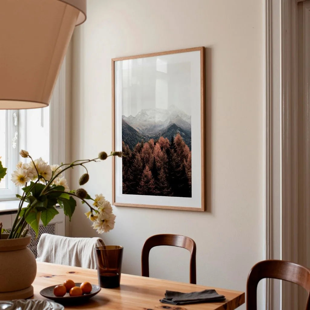Póster Paisaje de Montaña Otoñal