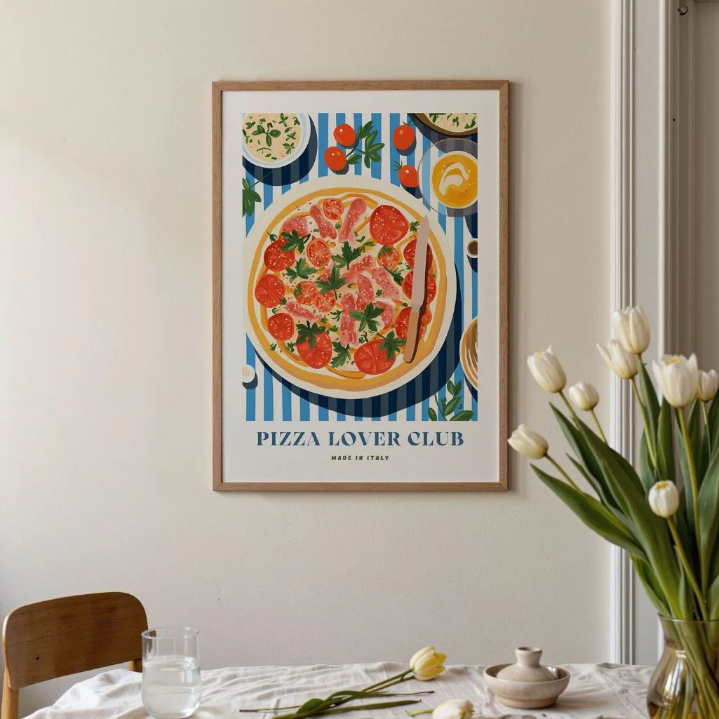 Póster Pizza Con Tomate