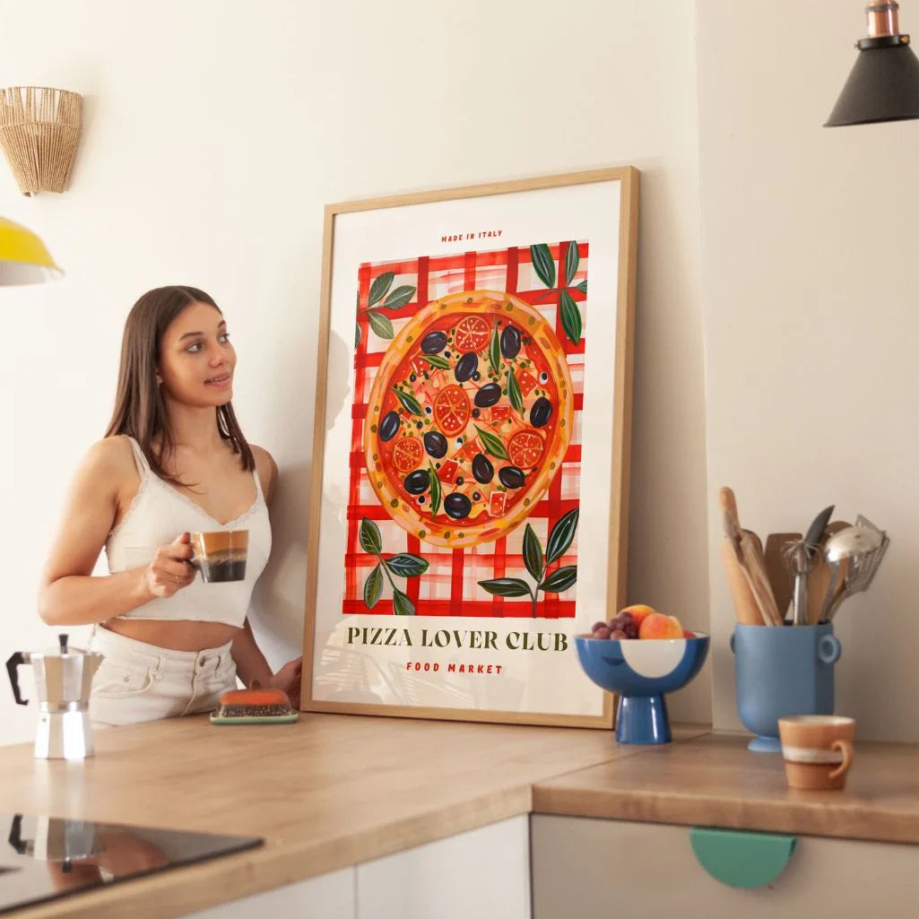 Póster Ilustración Pizza