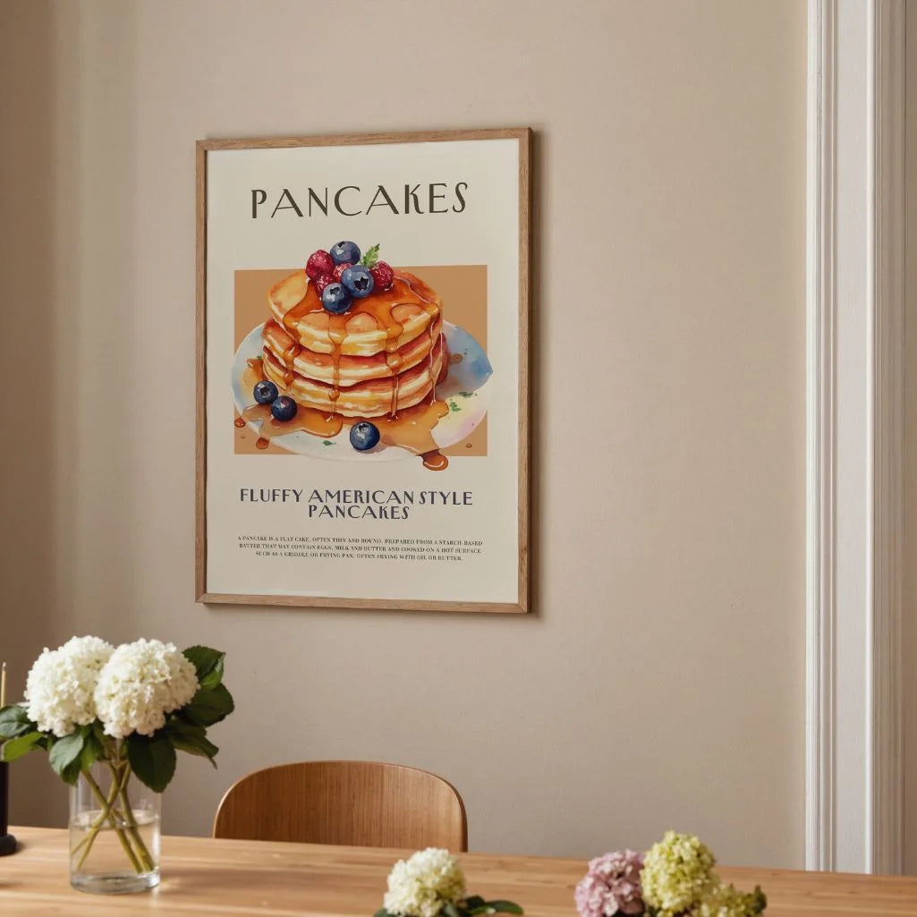 Póster Ilustración Pancakes
