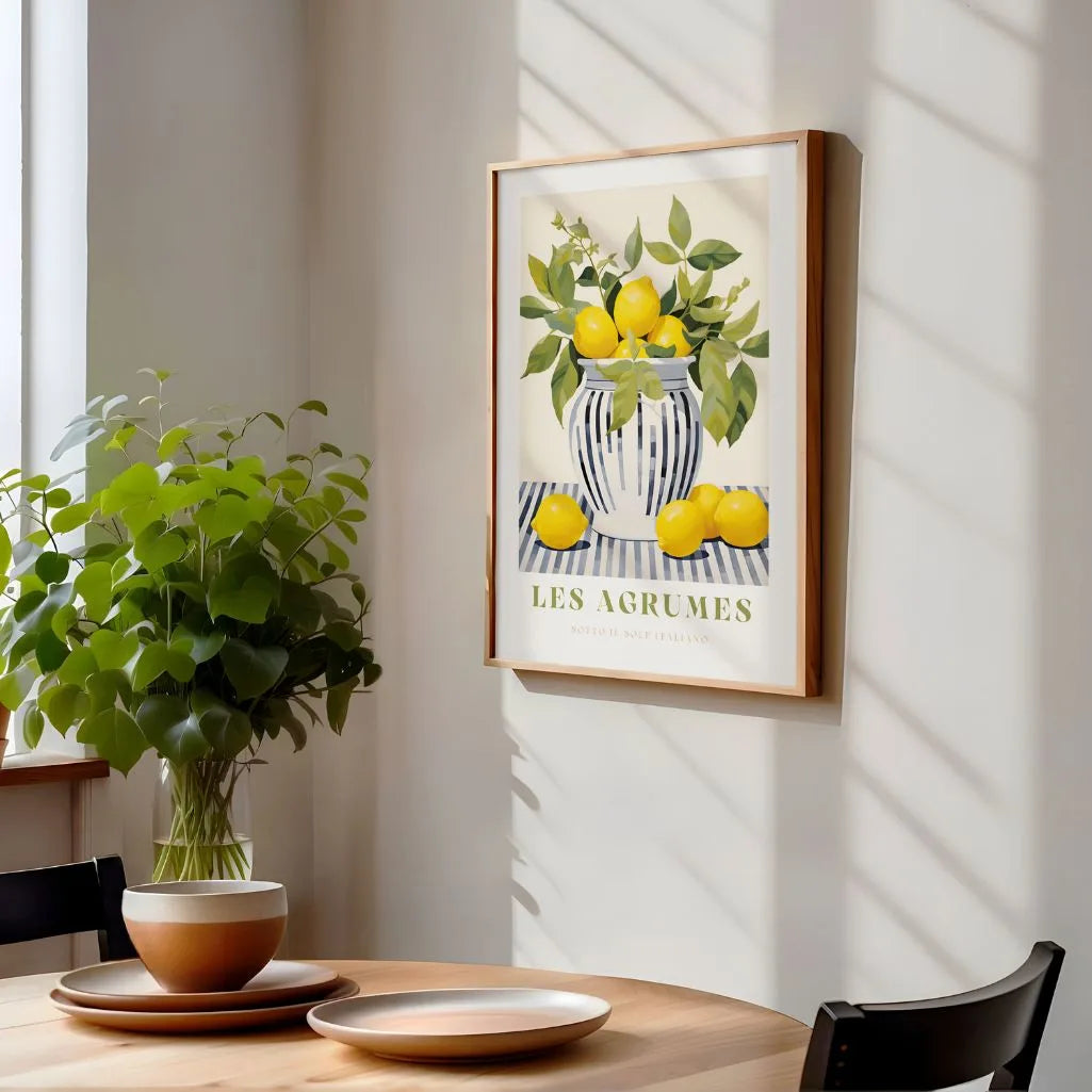 Póster Jarrón de Limones