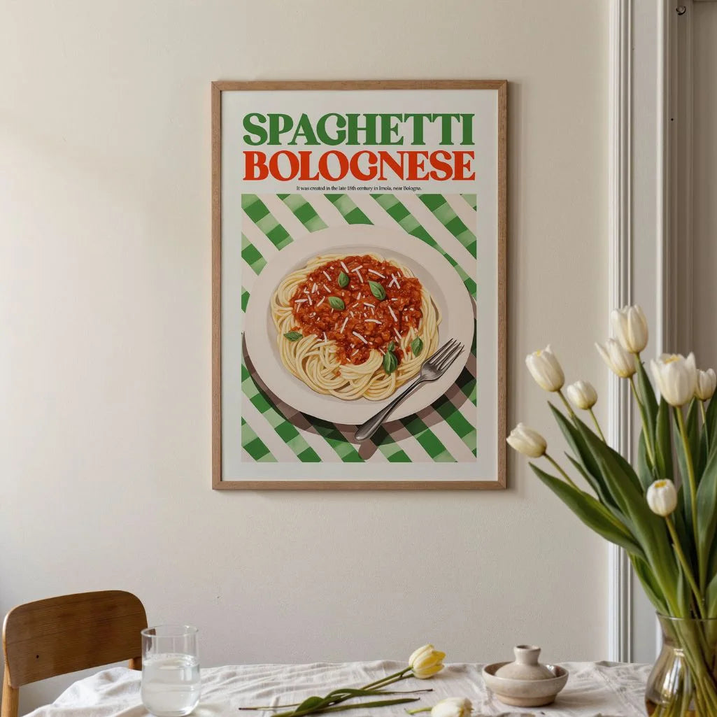 Póster Espaguetis A La Boloñesa