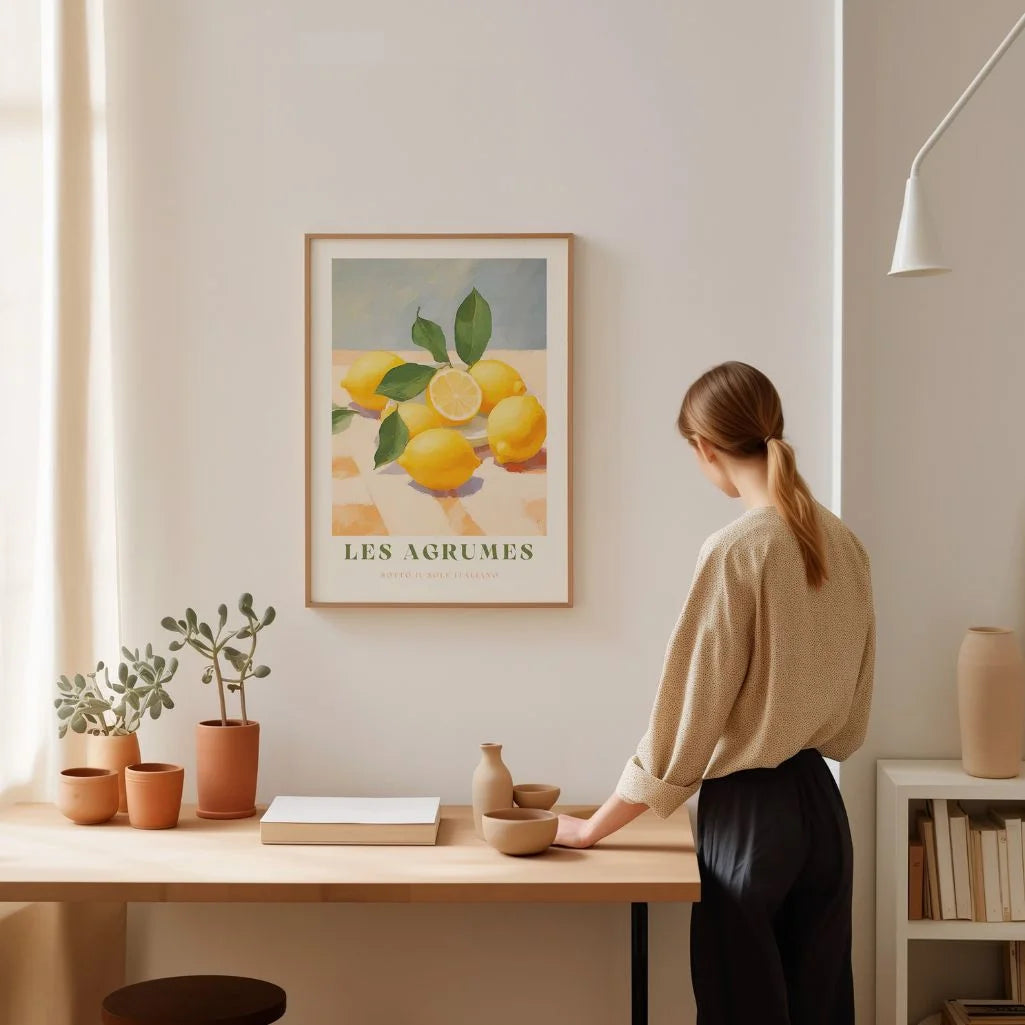 Póster Limones Verde Les Agrumes