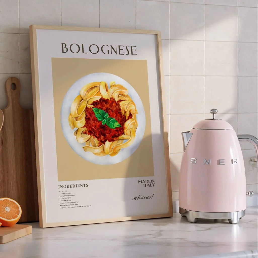 Póster Tagliatelle Boloñesa