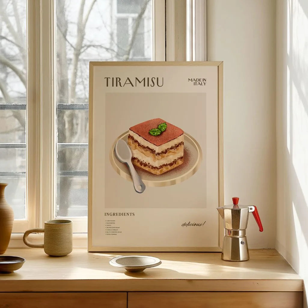 Póster Ilustración Tiramisú