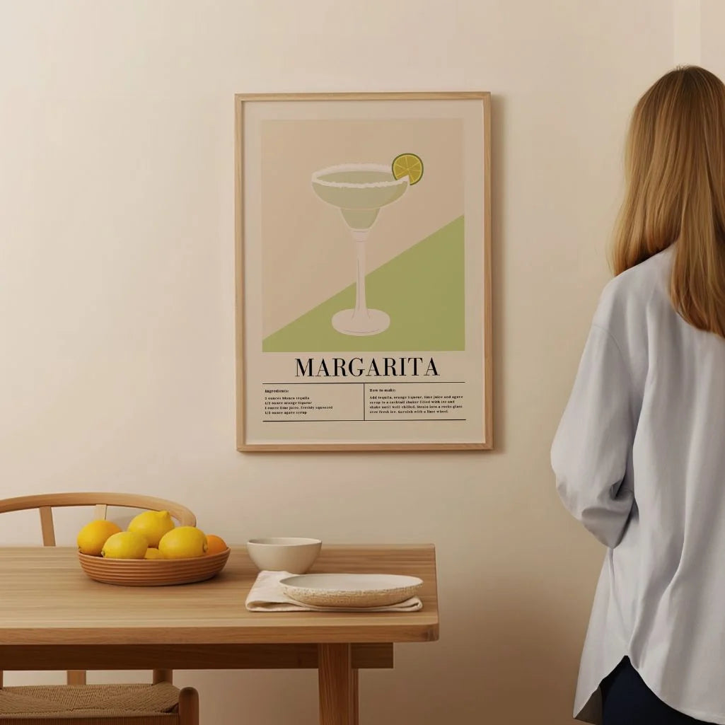 Póster ilustración Cóctel Margarita