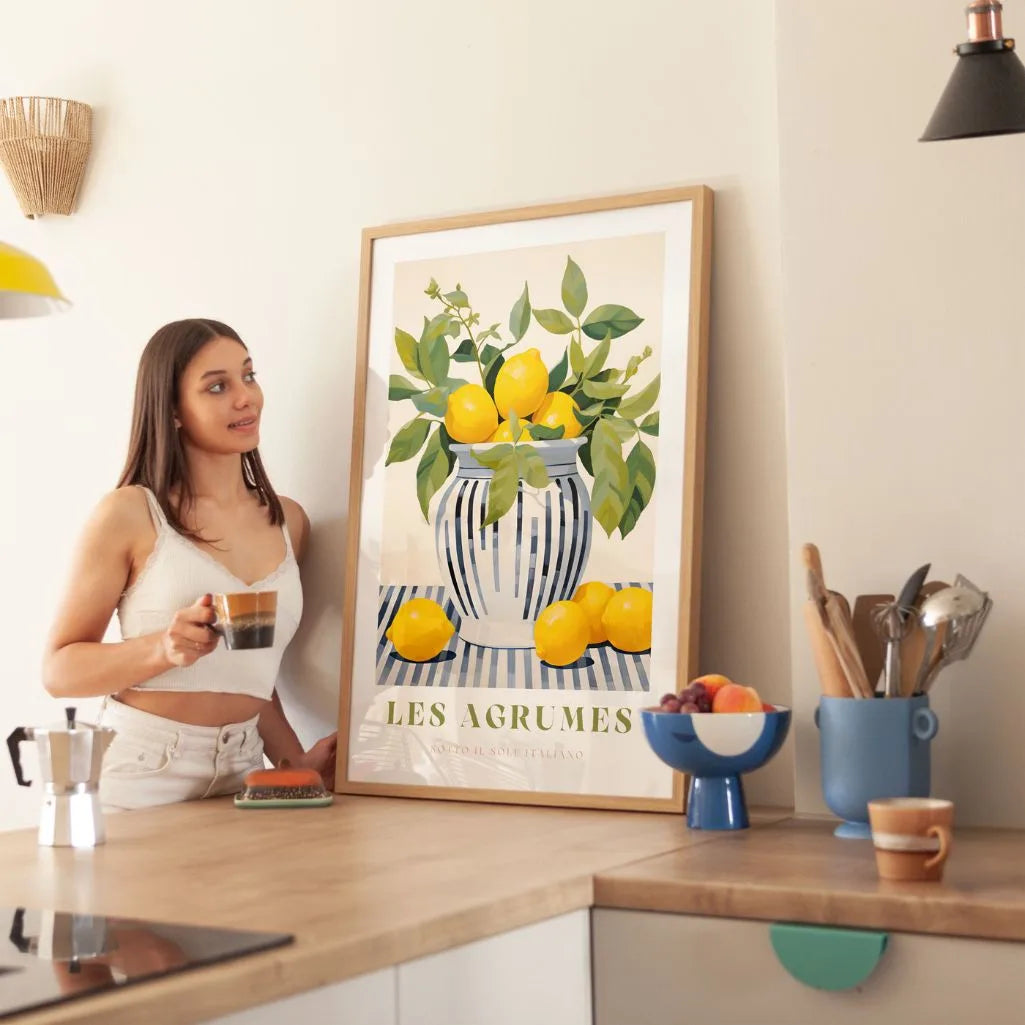 Póster Jarrón de Limones