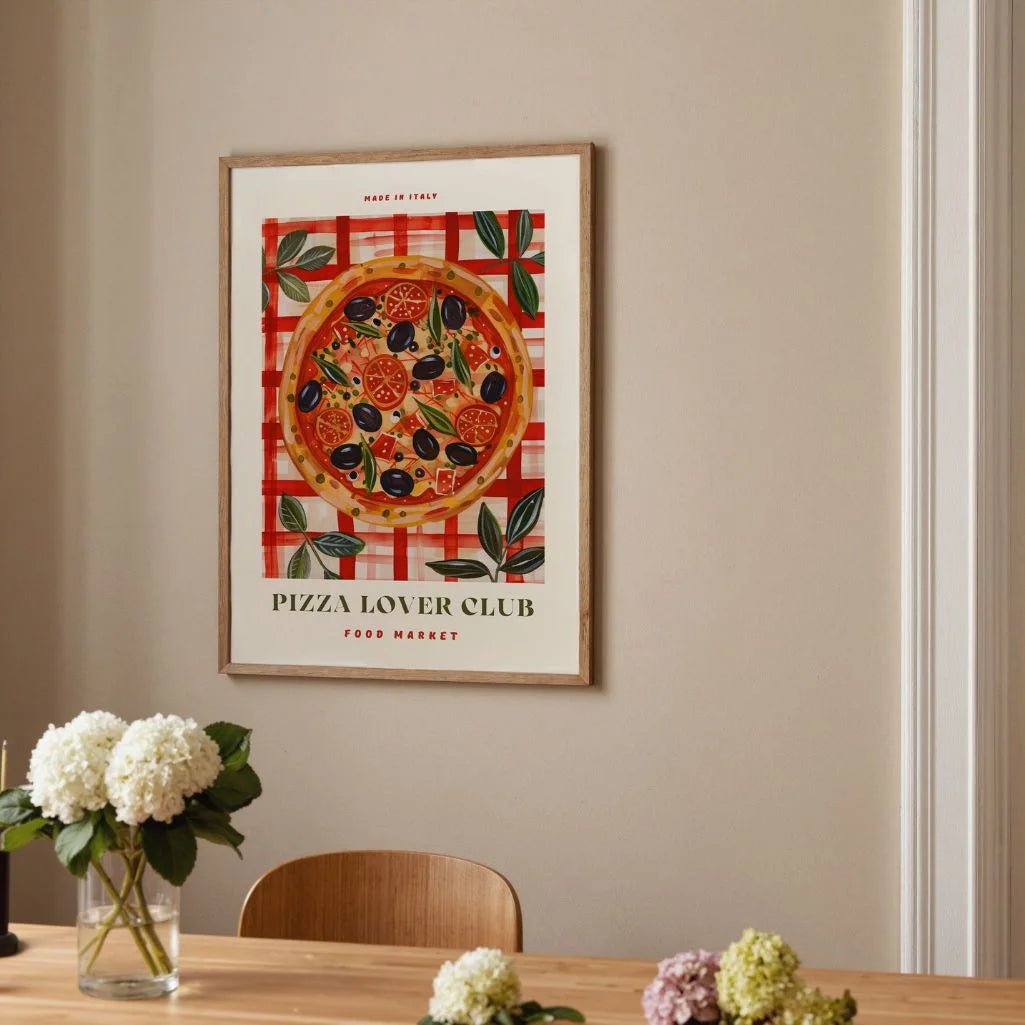 Póster Ilustración Pizza