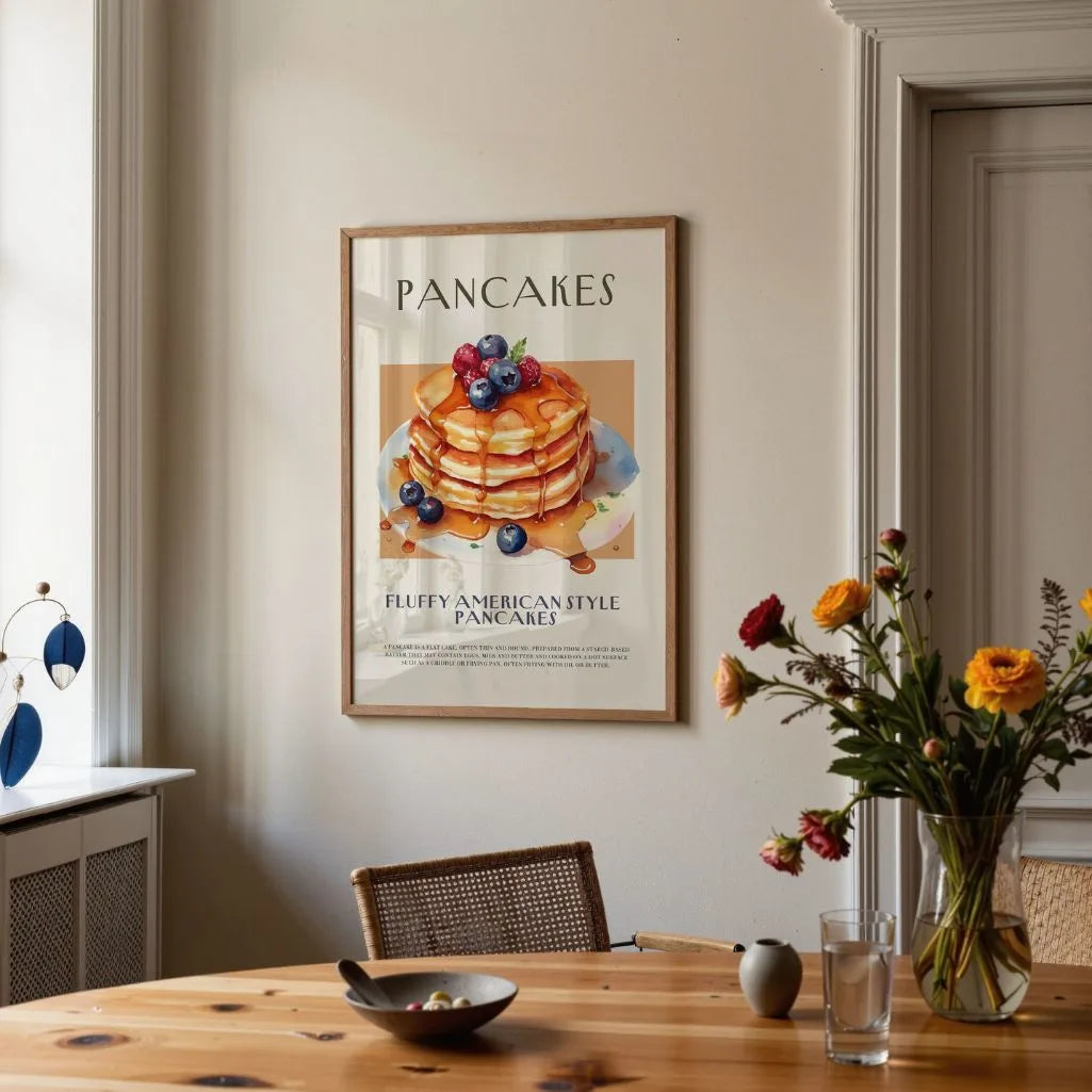 Póster Ilustración Pancakes