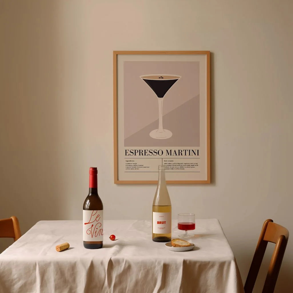 Póster Espresso Martini ilustración