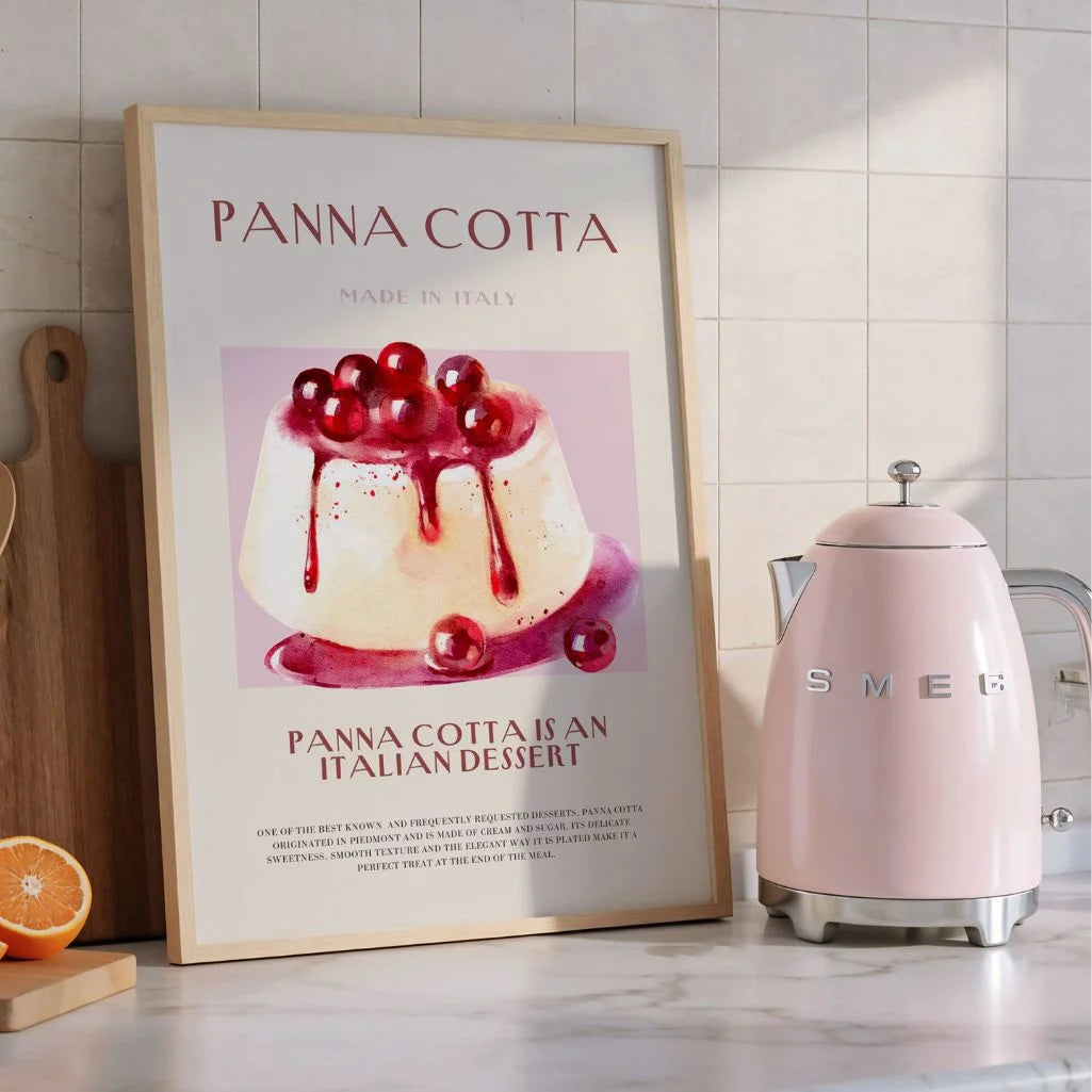 Póster Ilustración Panna Cotta