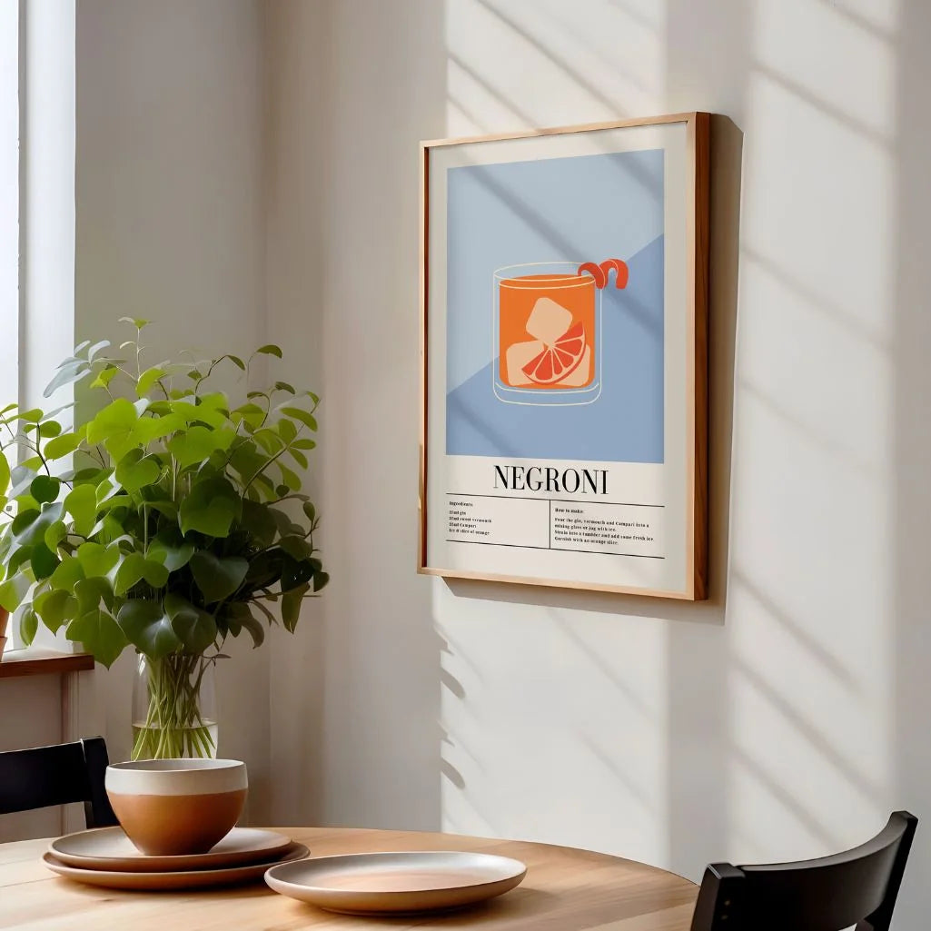 Póster Cóctel Negroni