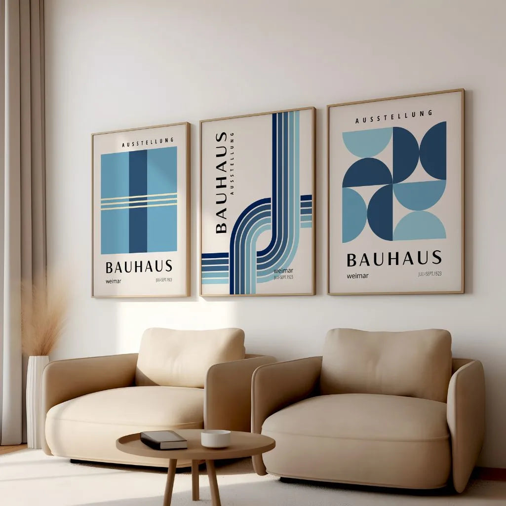 Bauhaus Weimar Rhythm – Set de 3 pósteres
