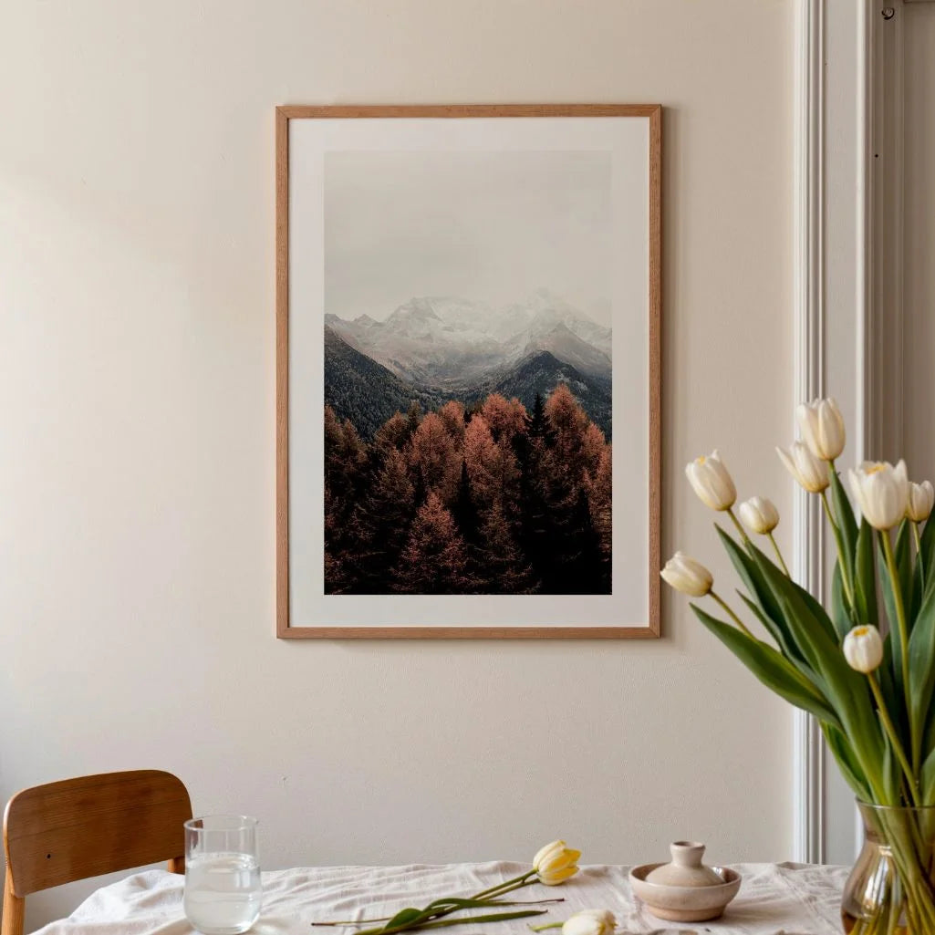Póster Paisaje de Montaña Otoñal