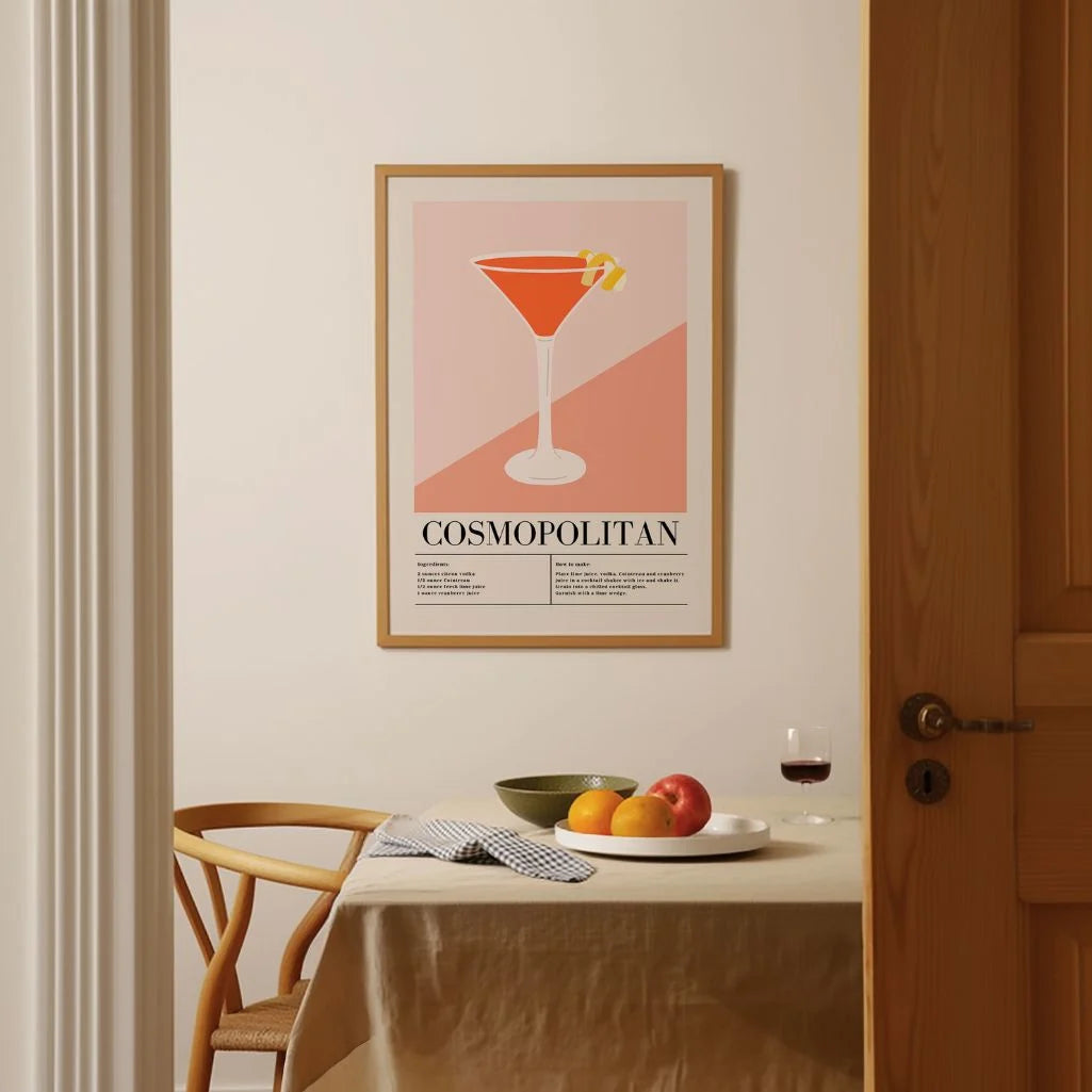 Póster Cóctel Cosmopolitan