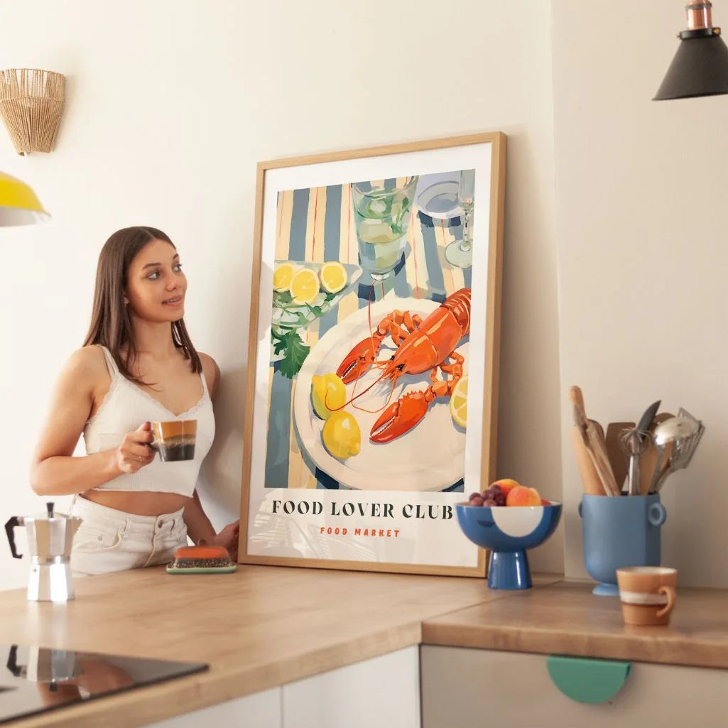 Póster Langosta Y Limones