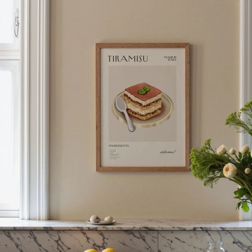 Póster Ilustración Tiramisú