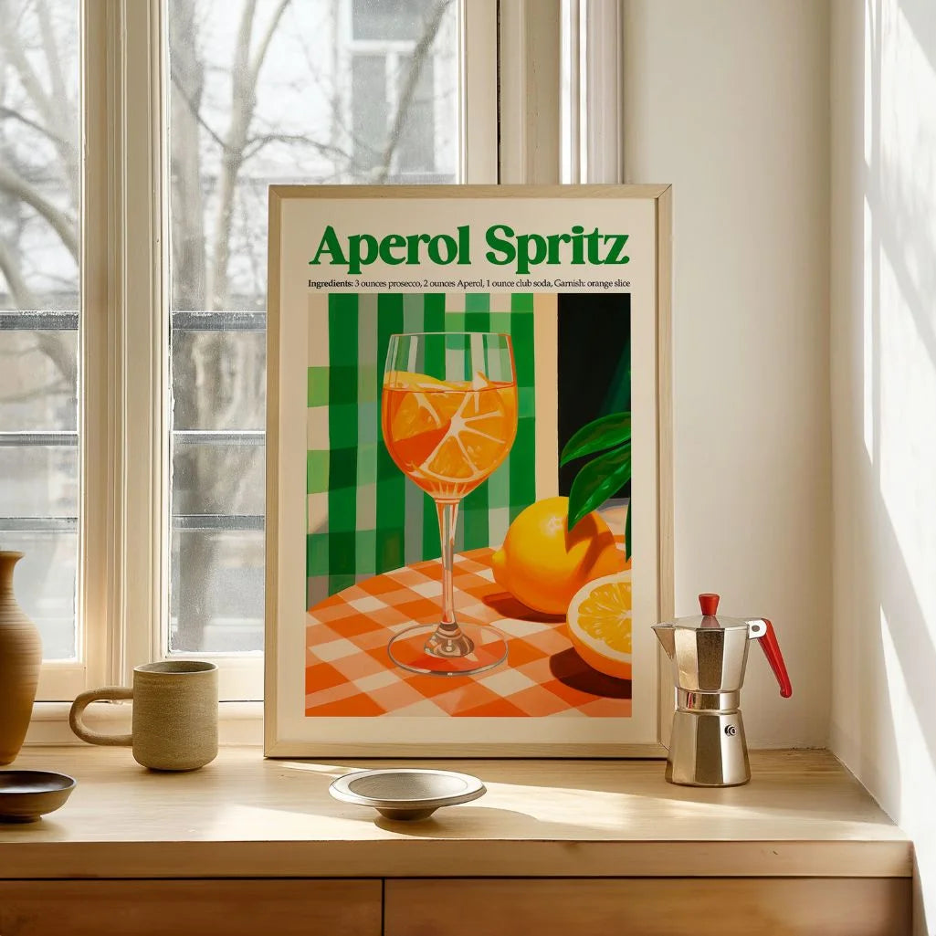Póster Aperol Spritz Cítricos